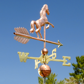 Handcrafted Horse Weather Vane Barn Decor