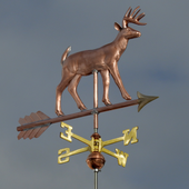 Handcrafted Copper Deer Wind Vane