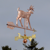 Copper Buck Deer Weather Vane Artwork