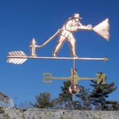 firefighter weathervane