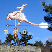 Armadillo and Cowboy Weathervane