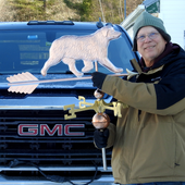Australian Shepherd Weathervane Size Reference