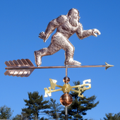 Sasquatch Weathervane Home Decor Garden