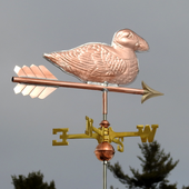 handmade puffin bird weathervane home decor