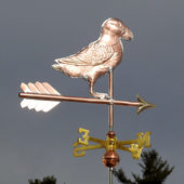Handmade Copper Puffin Home Decor Weathervane