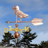 Handcrafted Copper Puffin Weather Vane