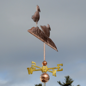 Puffins on Rock Weathervane