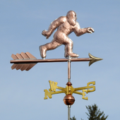 Handcrafted Copper Big Foot Weather Vane