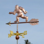 Copper Big Foot Artwork Weathervane