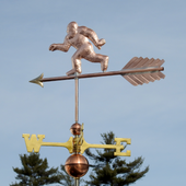 handmade copper big foot wind vane