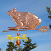 Frog with Crown Weathervane