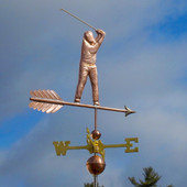 Golfer Weathervane