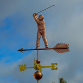 Golfer Weathervane