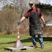 F-112 Copper Finial with Roof Cap