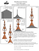 Finial Instructions for mounting with Roof Cap
