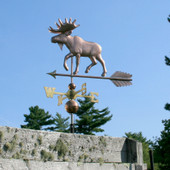 copper moose weathervane