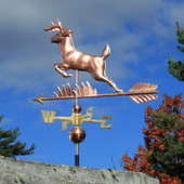 leaping deer weathervane
