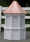 Byron Arched Octagon Louvered Cupola