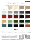Color Cupola - Roof Metal Color Chart
