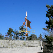 Large Victorian Banner Weathervane