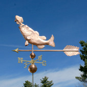 Large Bass Eating Sunfish Wind Vane
