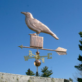 Crow on a Post Weathervane