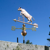 Cow Jumping Over a Fence Weathervane