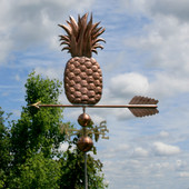 Handcrafted Copper Pineapple Wind Vane