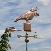 Crow with Pine Cones Weathervane