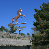 Large Rearing Horse Weather vane