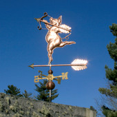 Pig Weathervane Shooting an Arrow