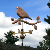 Warbler Weathervane Garden Decor