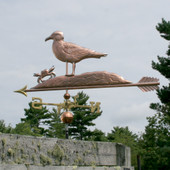 Crab and Seagull Weathervane