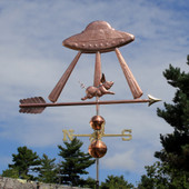 Spaceship with Pig Weathervane