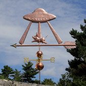 Spaceship with Pig Weathervane