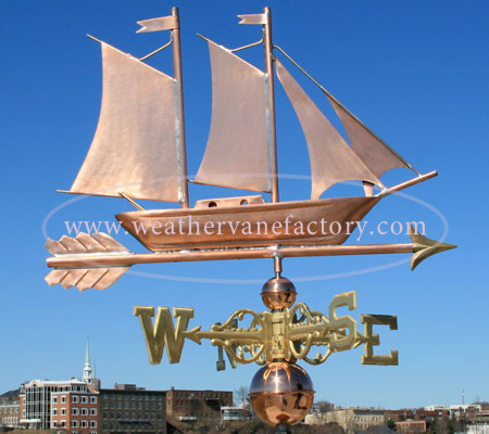 Schooner Weathervane Made in USA