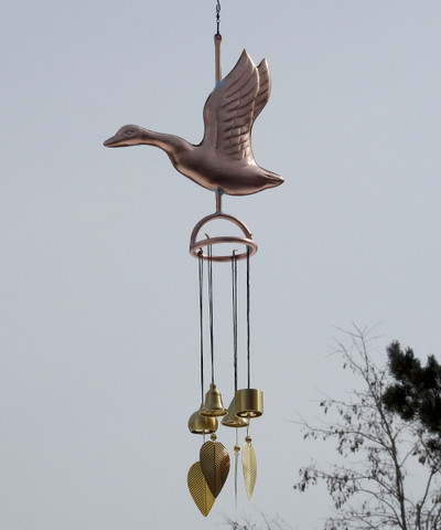Goose Wind Chimes with Brass Wind Bells