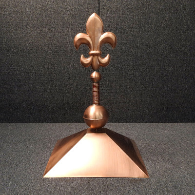 Gazebo Crown Cap with Fleur de Lis Finial