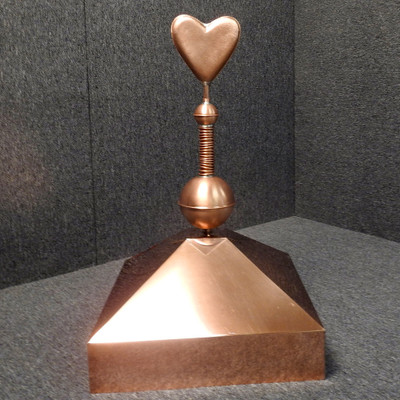 Gazebo Crown Cap with Heart Finial