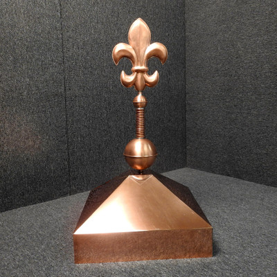 Gazebo Crown Cap with Fleur de Lis finial