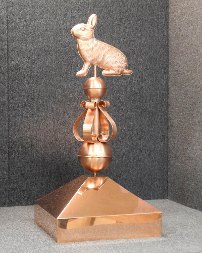 Gazebo Crown Cap with Rabbit and Victorian Finial