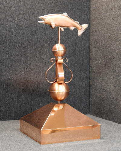 Gazebo Crown Cap with Salmon and Victorian Finial