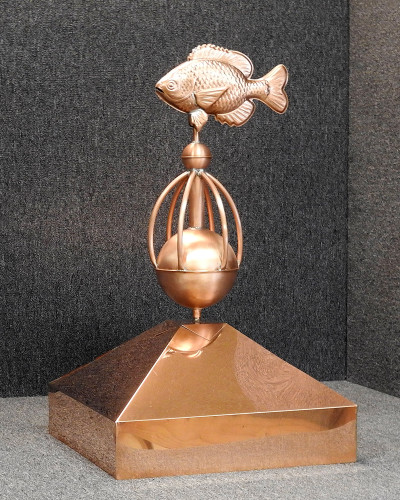 Gazebo Crown Cap with Sunfish Sphere Finial - Made in USA