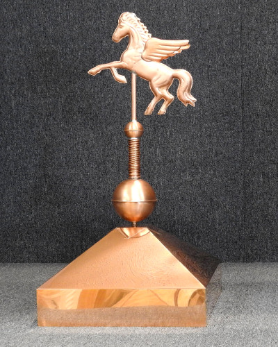 Gazebo Crown Cap with Pegasus Pinnacle Finial - Made in USA