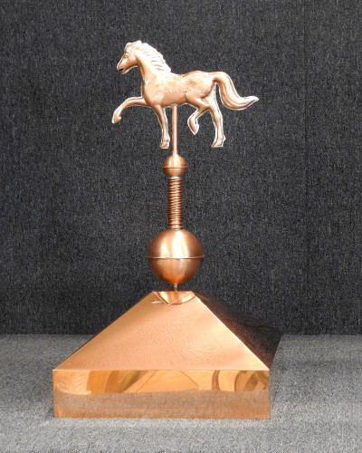 Gazebo Crown Cap with Horse Pinnacle Finial - Made in USA