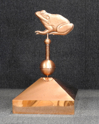 Gazebo Crown Cap with Frog Pinnacle Finial - Made in USA