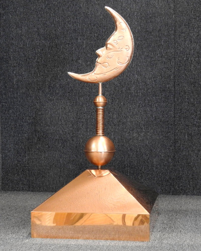Gazebo Crown Cap with Moon Pinnacle Finial - Made in USA