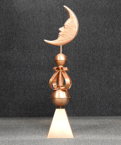 Victorian Moon Finial with Skirt
