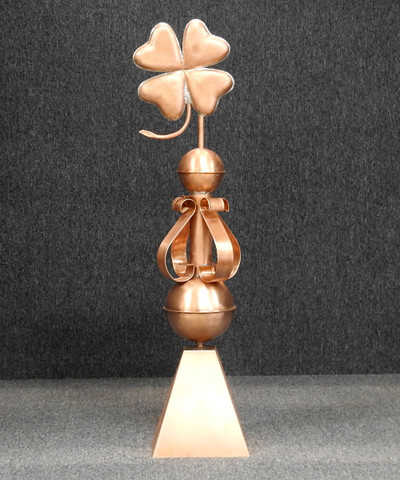 Victorian Four Leaf Clover Finial with Skirt