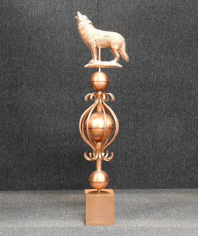 Wolf Post Cap - Made in USA - Colonial Style Finial